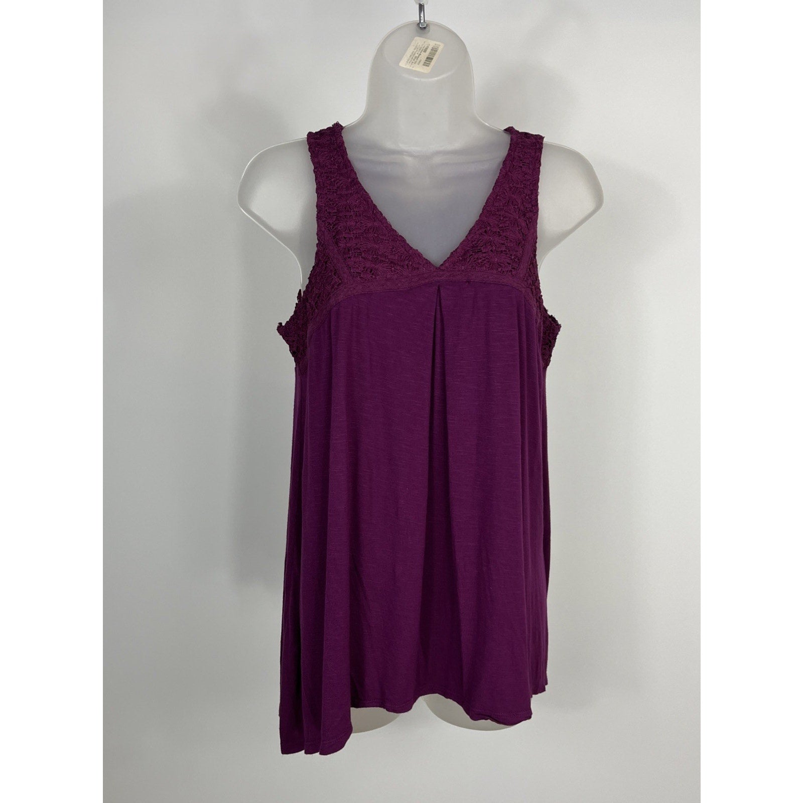 Knox Rose Tank Embroidered SZ XS Cross Stitch Floral Sleeveless Boho