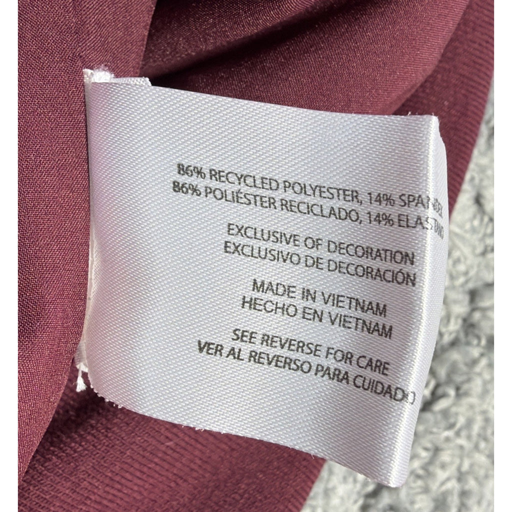 New Banana Republic Burgandy Sz Small Woman's Zip Up Bomber Jacket