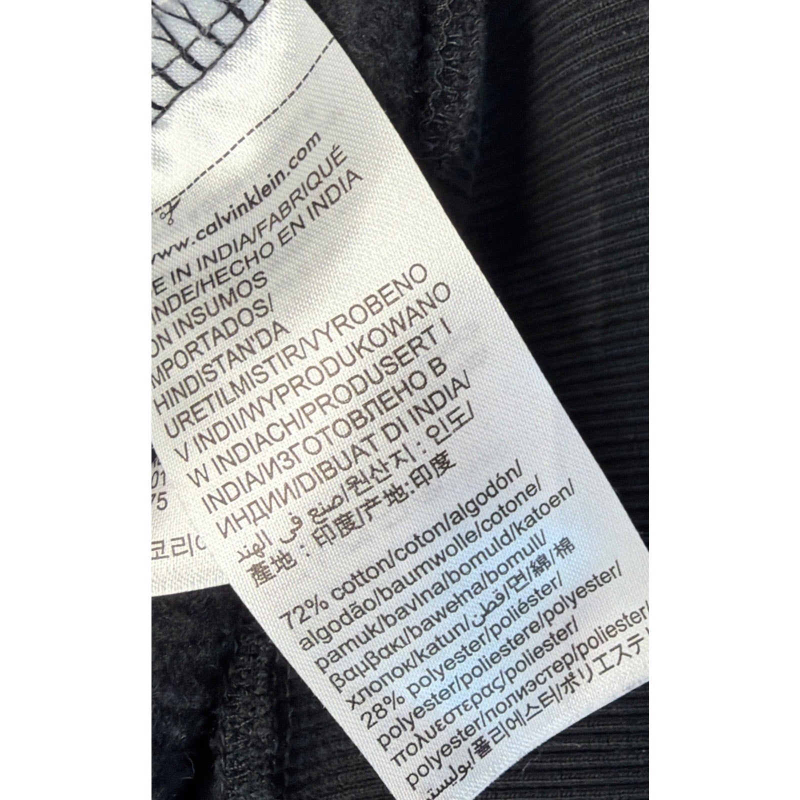 Calvin Klein Men's Black Full Zip Soft Fleece Jacket/Sweatshirt Sport Size XL
