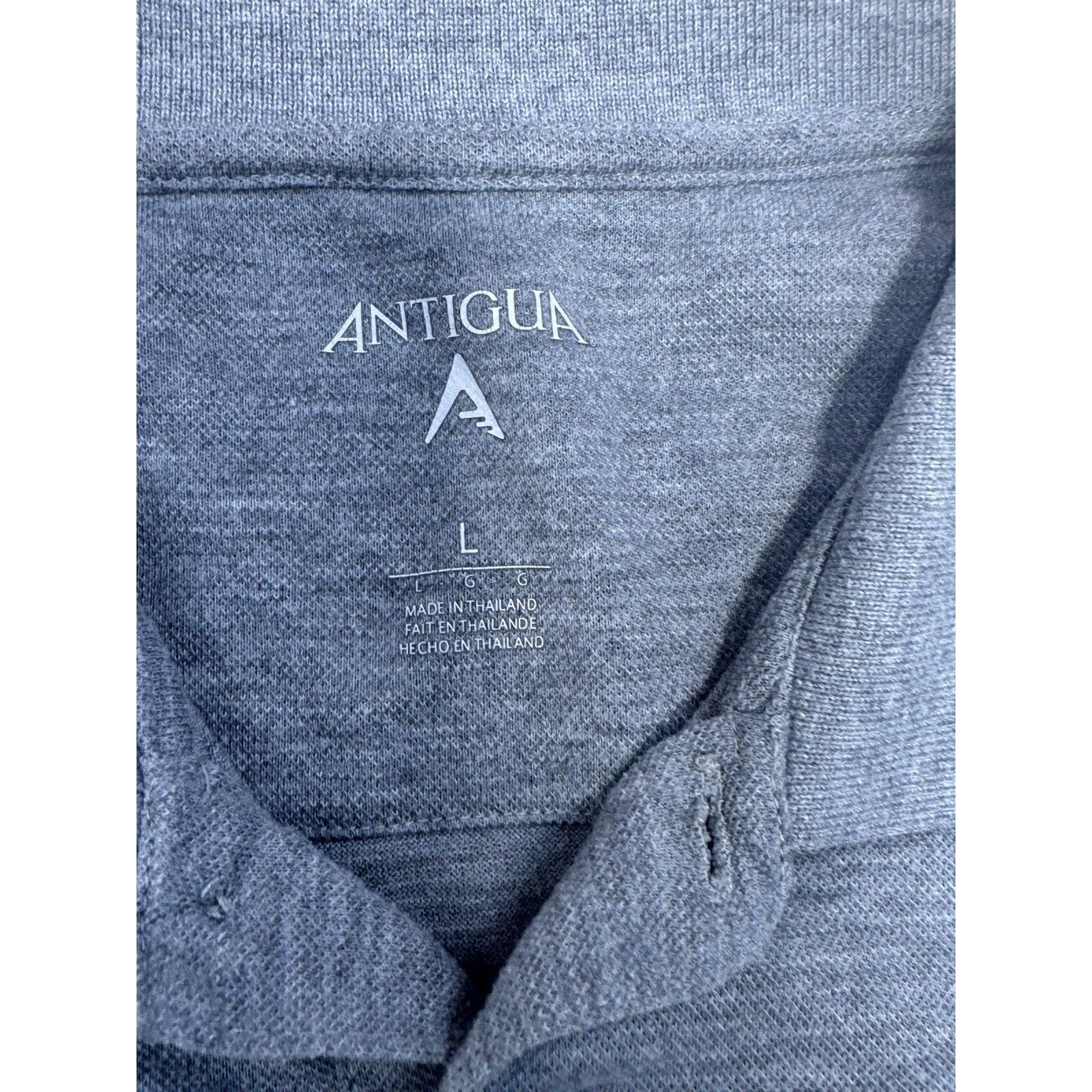 St. Louis Cardinals Antigua Gray Short Sleeve Polo Shirt Men’s Size Large