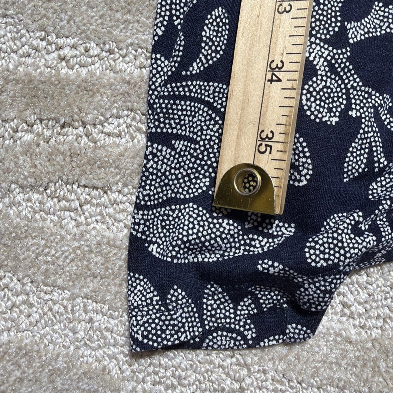 Ann Taylor LOFT Women's Wrap Dress Petite Small Floral Navy Blue White Stretch