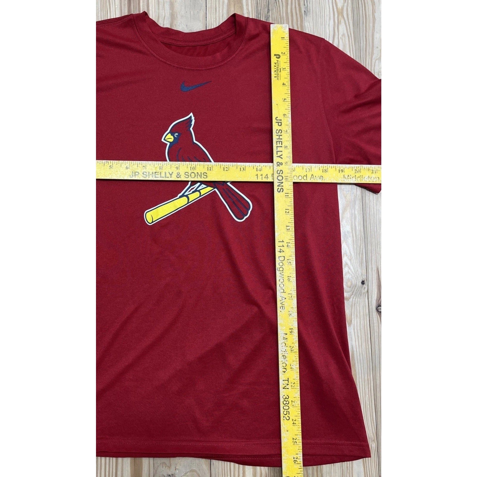 Nike Dri-Fit St. Louis Cardinals Red T-shirt - 1 Bird/1 Bat - MLB Size Medium