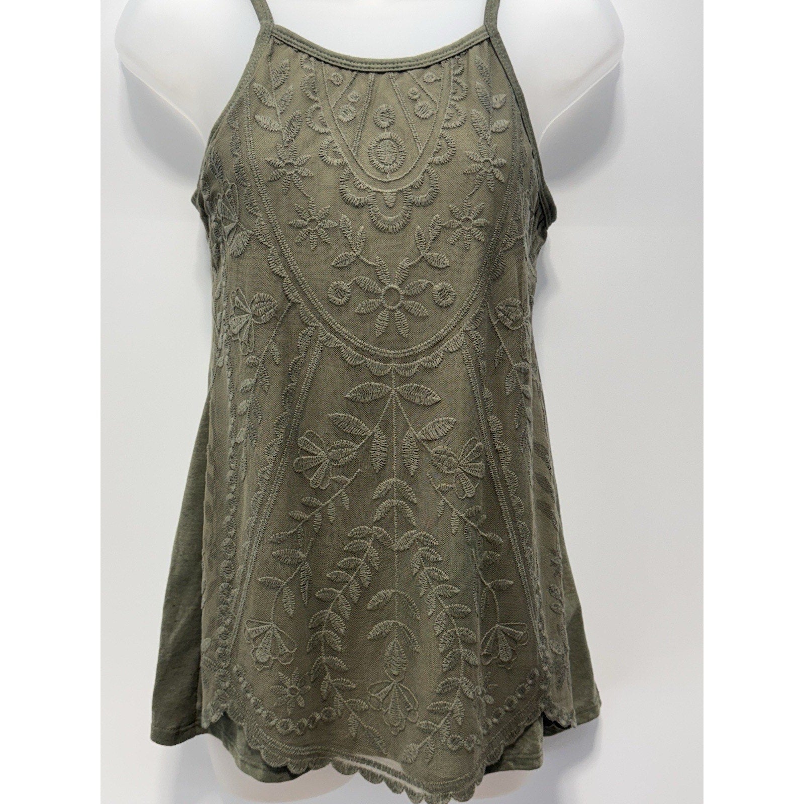 Rewind Green Spaghetti Strap Strappy Back Tank Top Women’s Size Small NWT