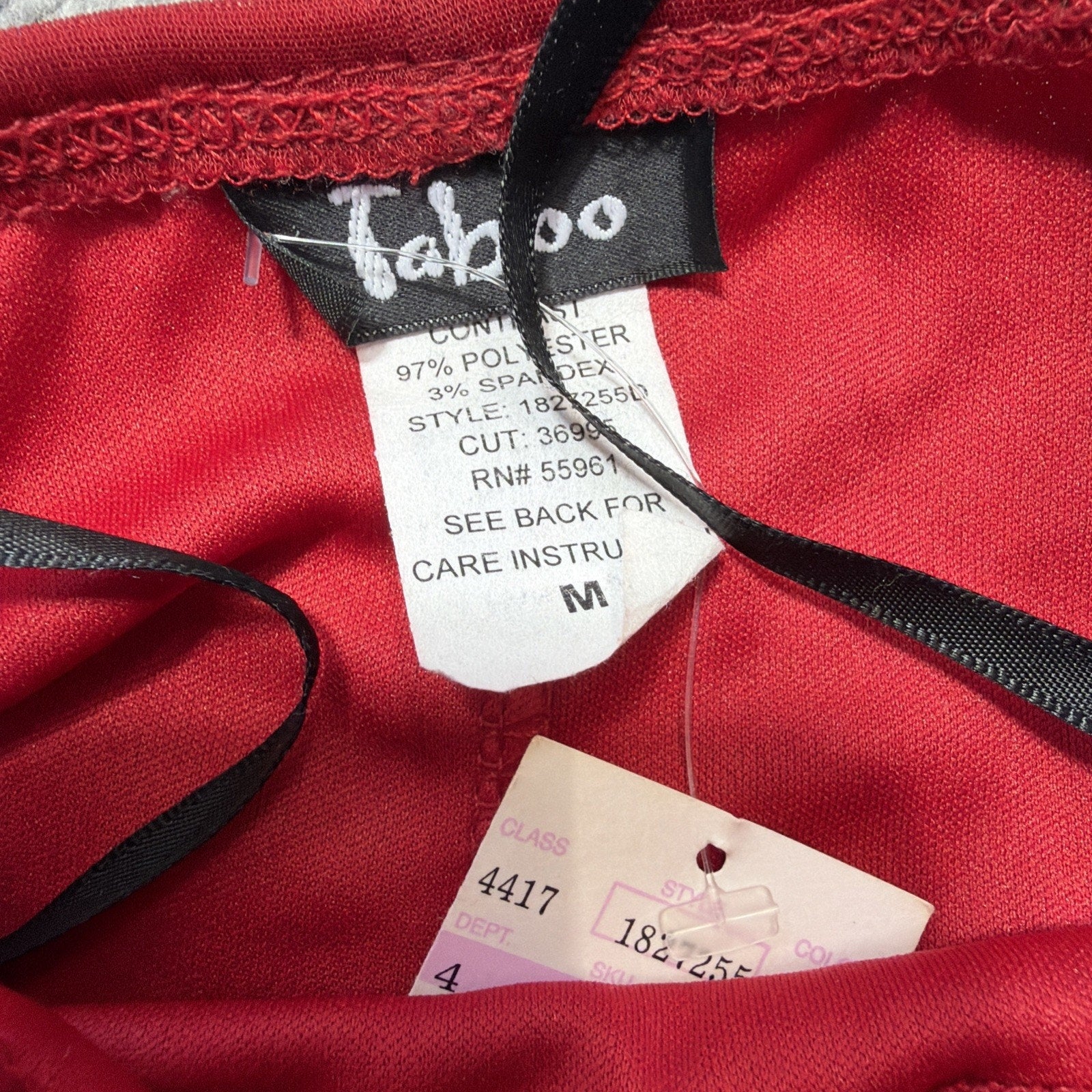 Y2K Taboo Asymmetrical Hem Midi Dress VTG 2000s Red /Slinky/Rhinestones Buckle M