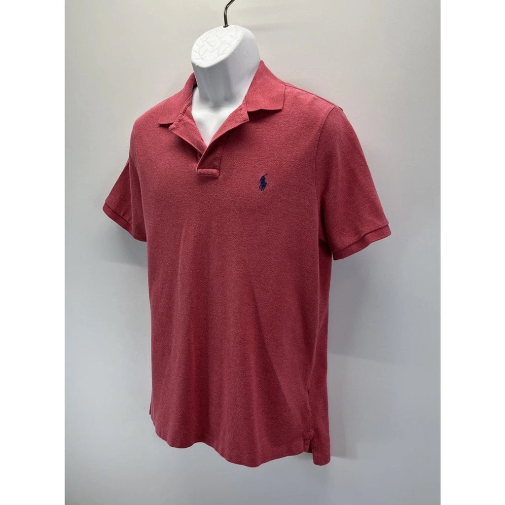 Mens Polo Ralph Lauren Red/Pink Classic Fit Polo Shirt Size Medium