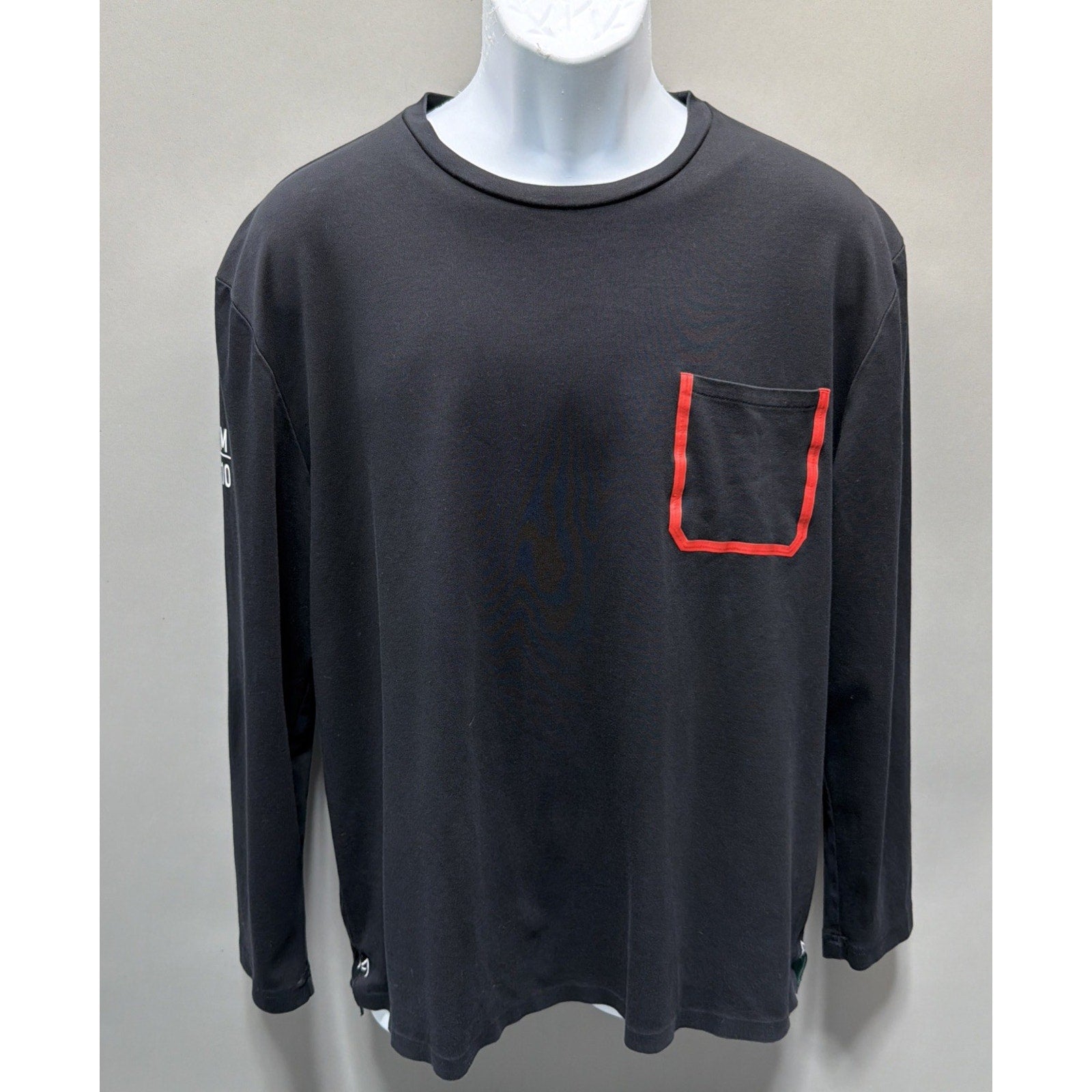 LIONEL MESSI Shirt Mens XL Black Soccer Training Pocket Tee Long Sleeve PSG