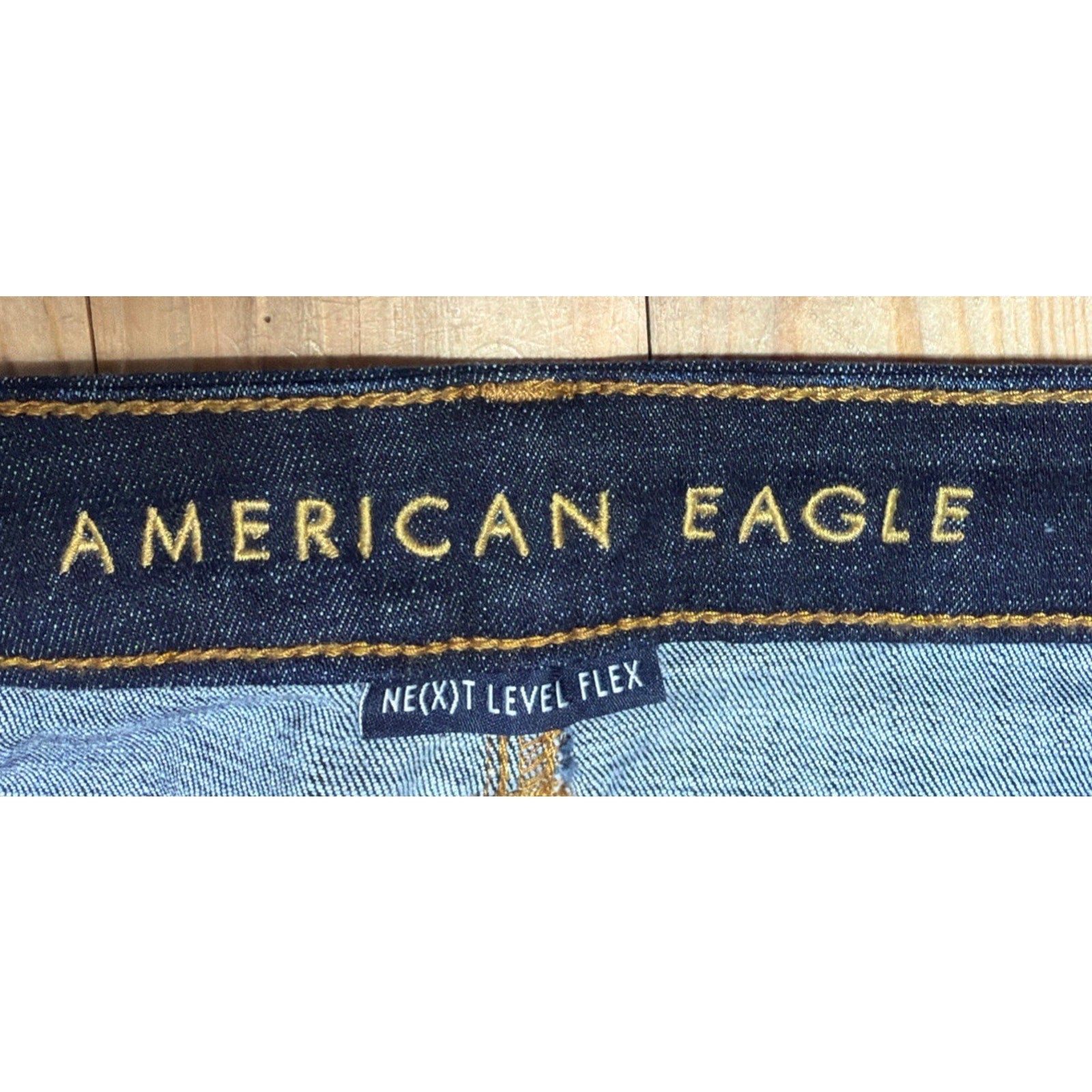 American Eagle Jeans Mens 28x30 Slim Straight Flex Blue Denim Cotton Stretch