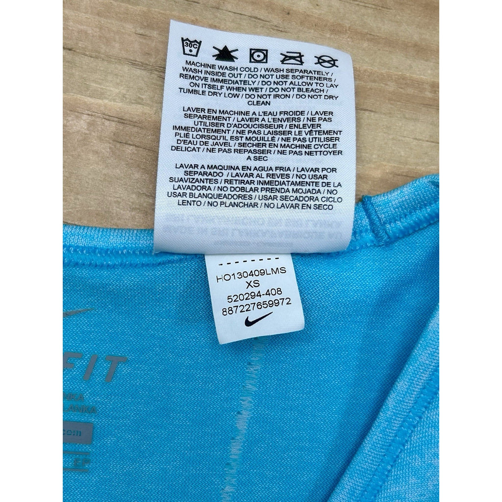 Nike Dri-Fit Long Sleeve Shirt Womens Size X Small Running Shirt.
