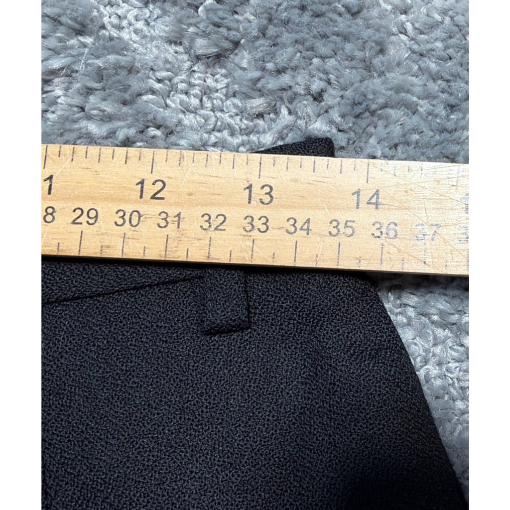 Vtg Herman Geist Woman's Sz 6 Pants 100% Wool Flat Front Lined Zip Pockets 27x30