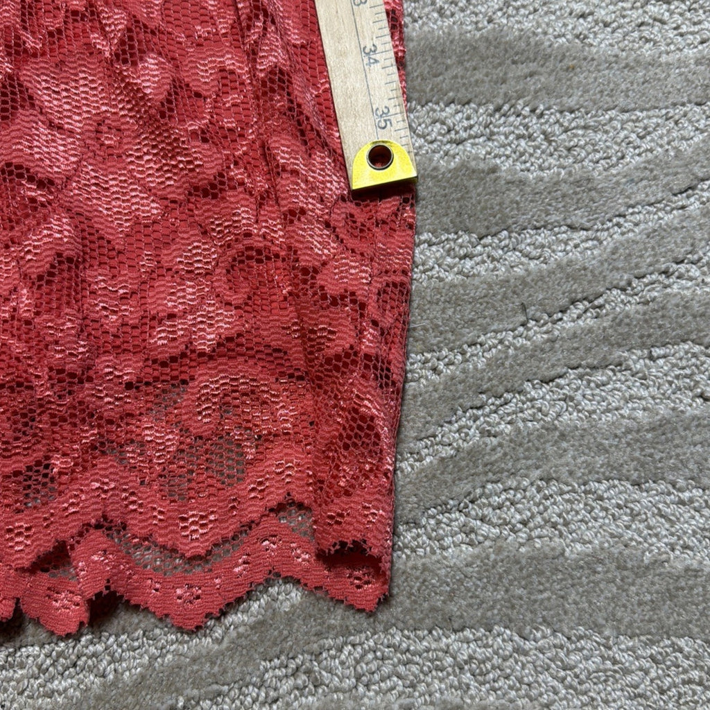 NWT A.B.S. Collection Coral Lace Sheath Dress Womens 6 Cocktail Wedding Midi