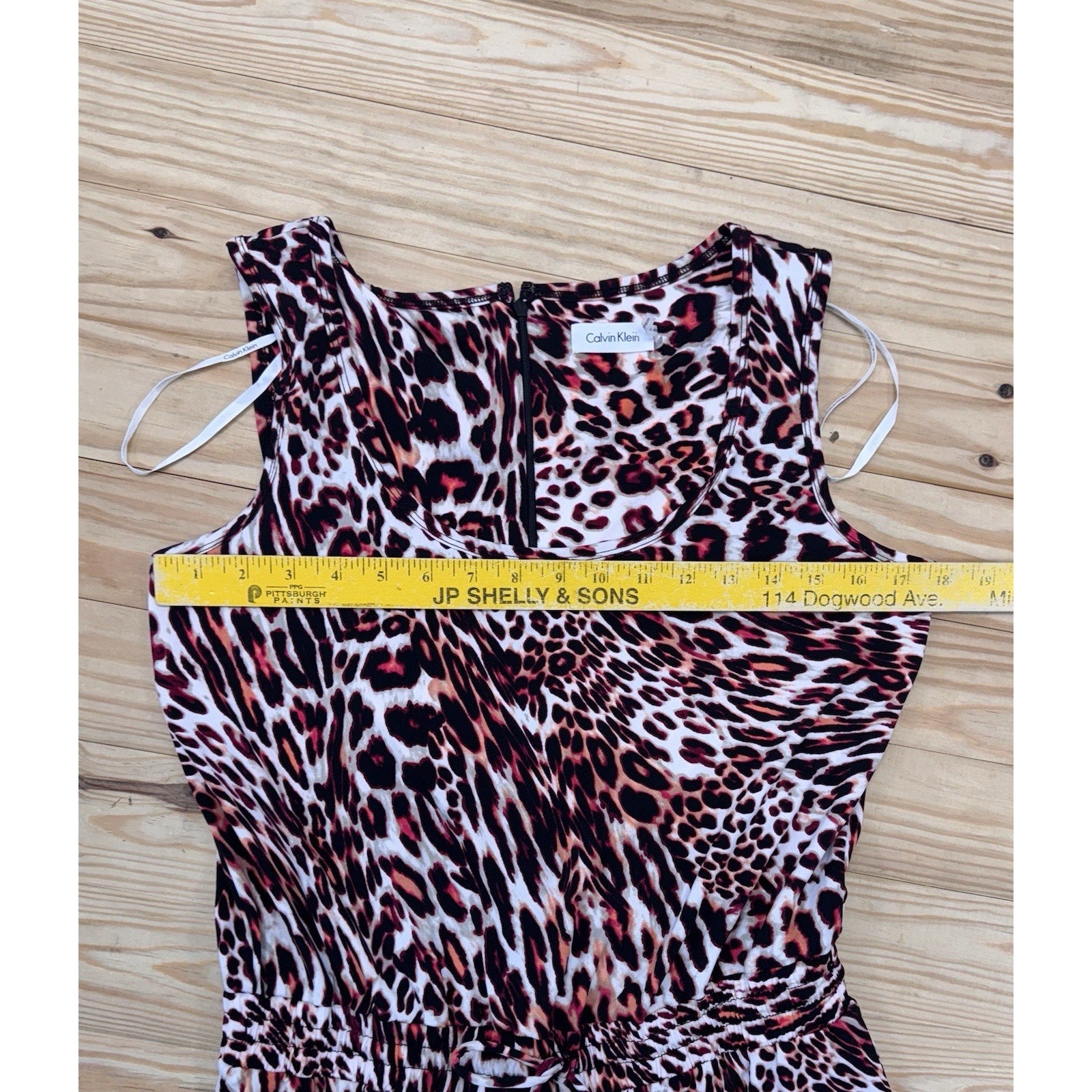 CALVIN KLEIN Sleeveless Black Pink Jumpsuit Romper Women’s Size 10 NWOT