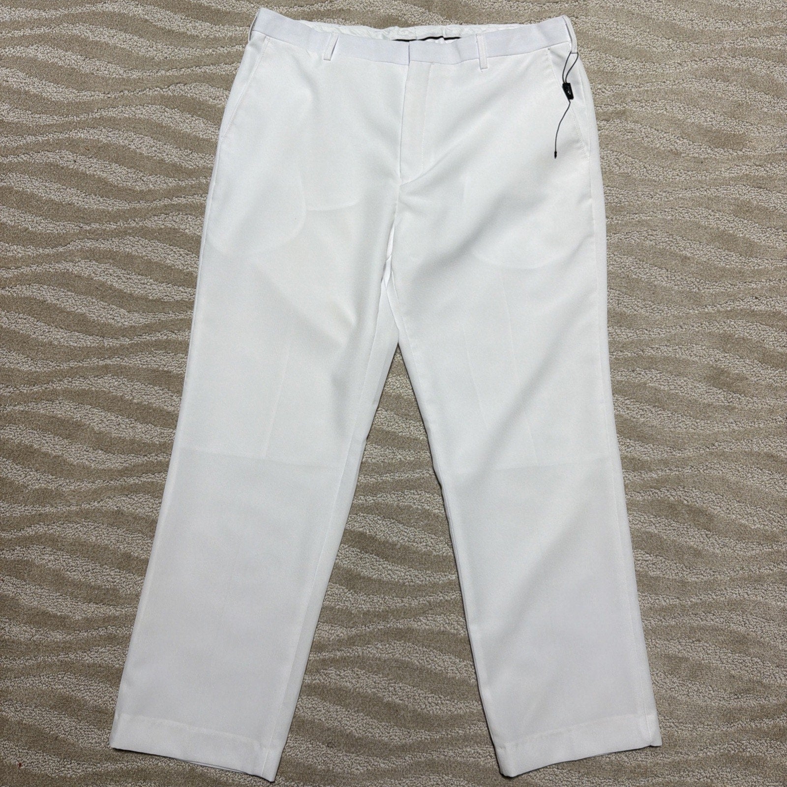 RGM Modern Fit Mens Dress Golf Pants White 38x30 New Without Tags