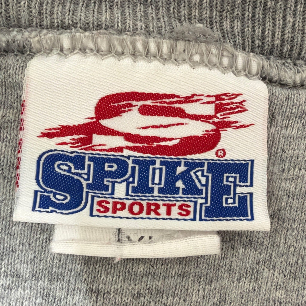 Vintage Bulldogs Crewneck Sweatshirt Mens L Gray Spike Sports Embroidered 1990’s