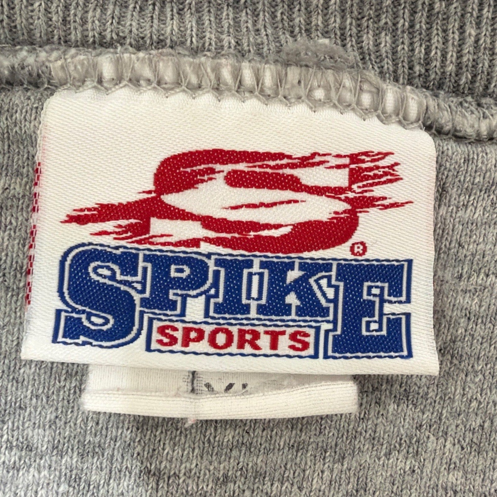 Vintage Bulldogs Crewneck Sweatshirt Mens L Gray Spike Sports Embroidered 1990’s