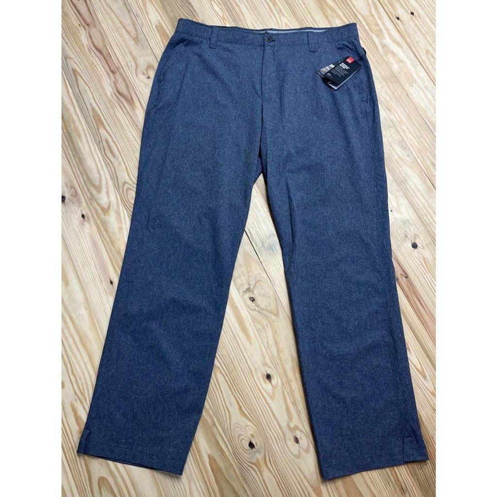 NWT Under Armour Straight Droit Recto Golf Pants Men's Gray Chino 40x32