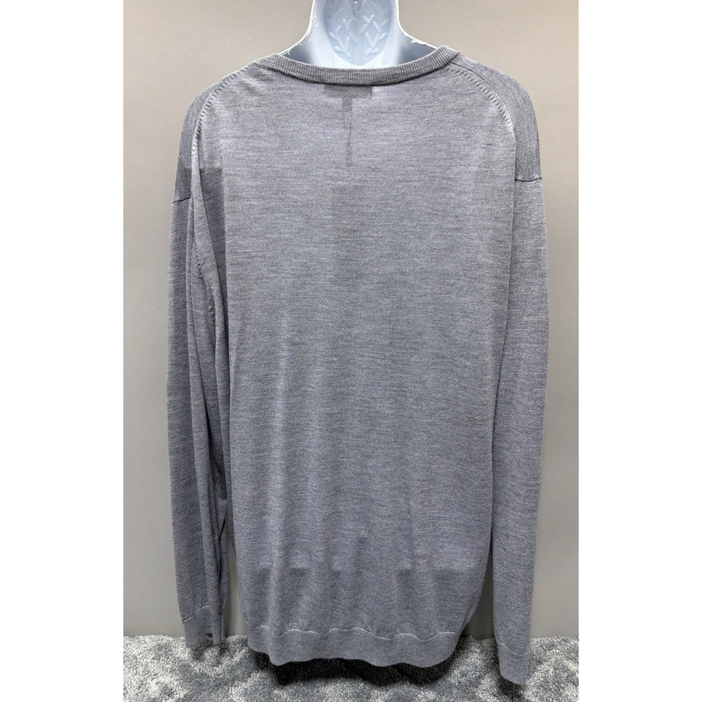 Hart Schaffner Marx Extra Fine Merino Wool V-Neck Sweater Big 3XT New