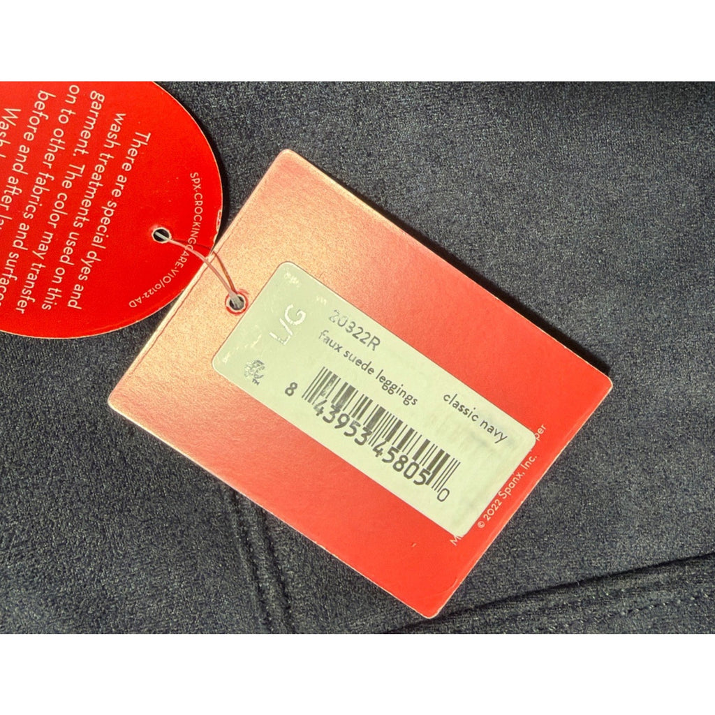 SPANX Women's Faux Suede Leggings Classic Navy New
