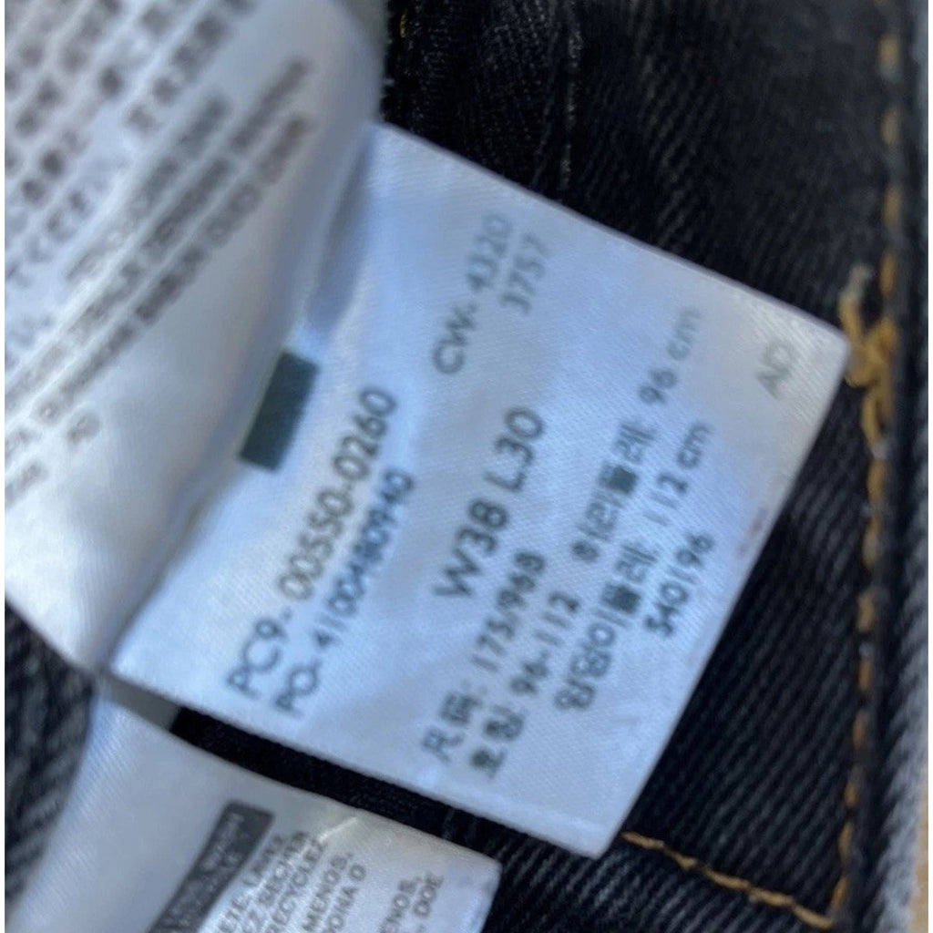 Levi’s 550 Jeans Mens 38x30 Black Denim Relaxed Straight Baggy