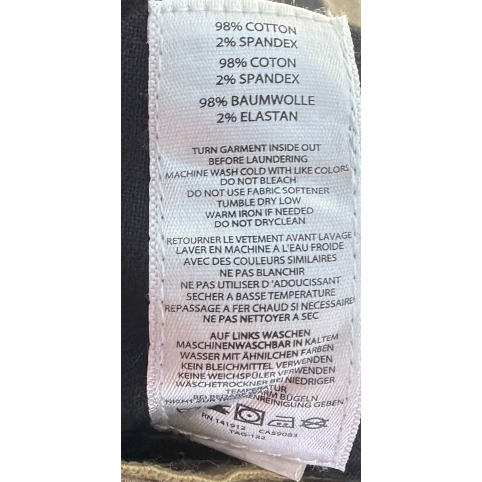 NOBLE OUTFITTERS Tug-Free Stretch Canvas Utility Pant Women's Sz 4 Coyote 24036