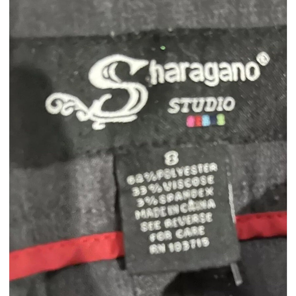 Sharagano EUC Women’s Grey Dress Pants Size 8 32x28.5” Flat Front