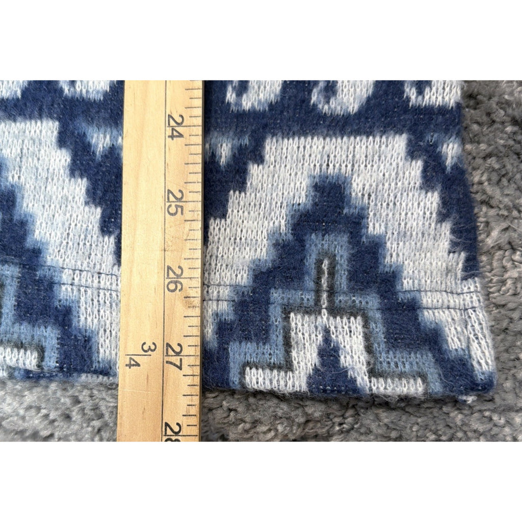 VTG Southwestern Motif Fleece Pullover Womens 18 20 High Neck Aztec Tribal 90s