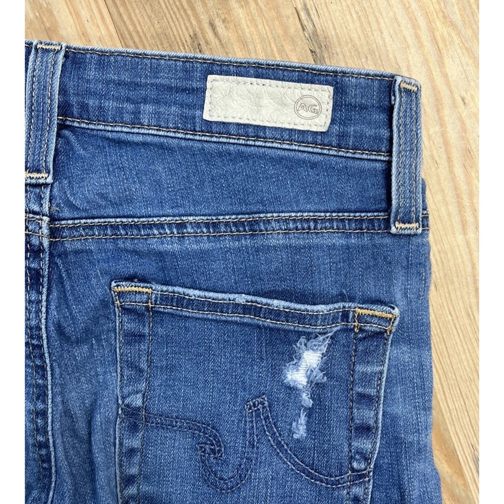 AG Adriano Goldschmied Women’s Blue Farrah High Rise Skinny Ankle Jeans Size 25R