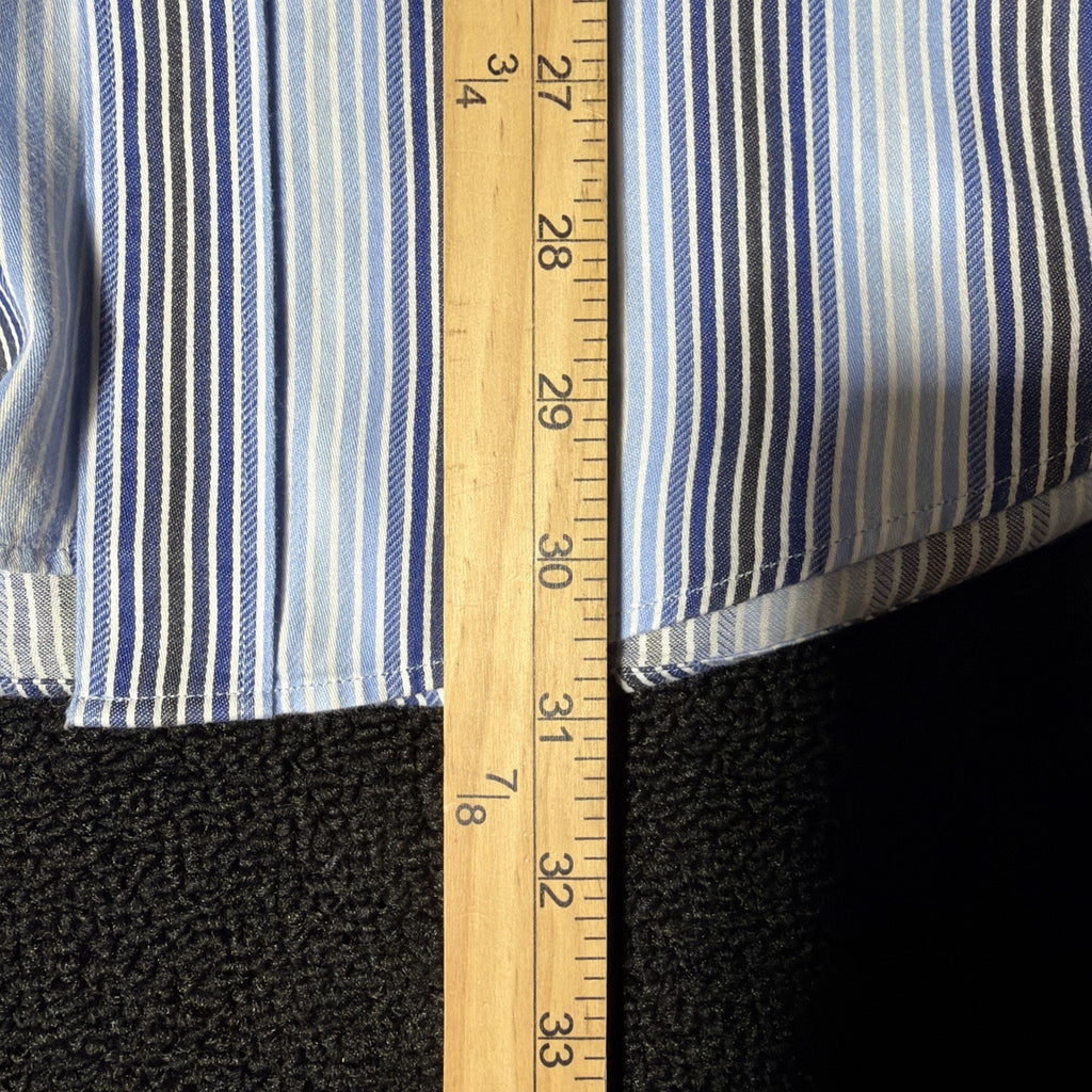 Men Jack Stone By Thomas Dean Flip Cuff Button Down Long Sleeve Shirt Size Large