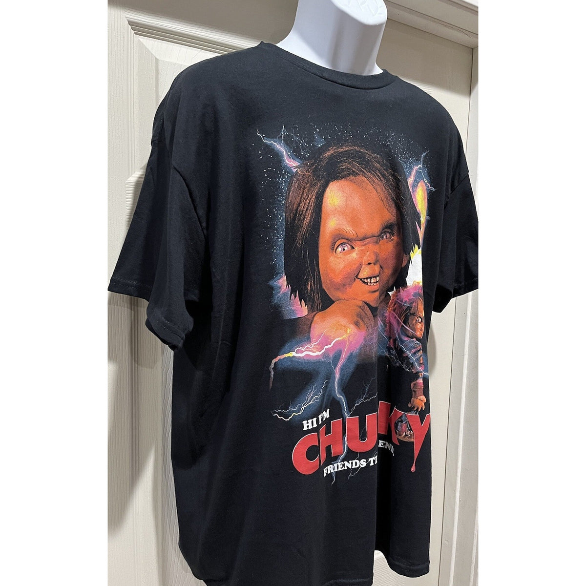 NWT Chucky Friends Till The End Graphic T Shirt Black Size XL Child's Play