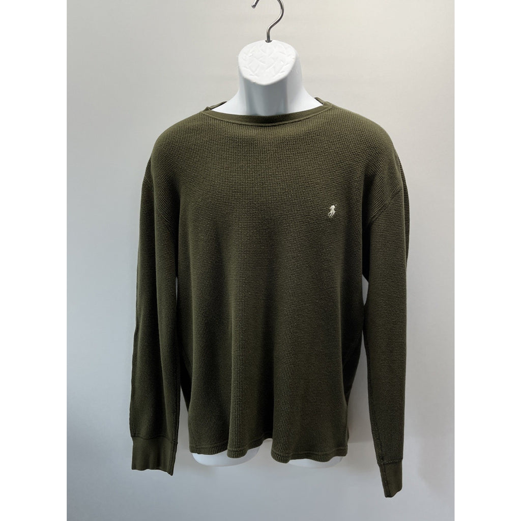 Polo Ralph Lauren Sleepwear Color- Green Waffle Weave Pajama Top Size- Large