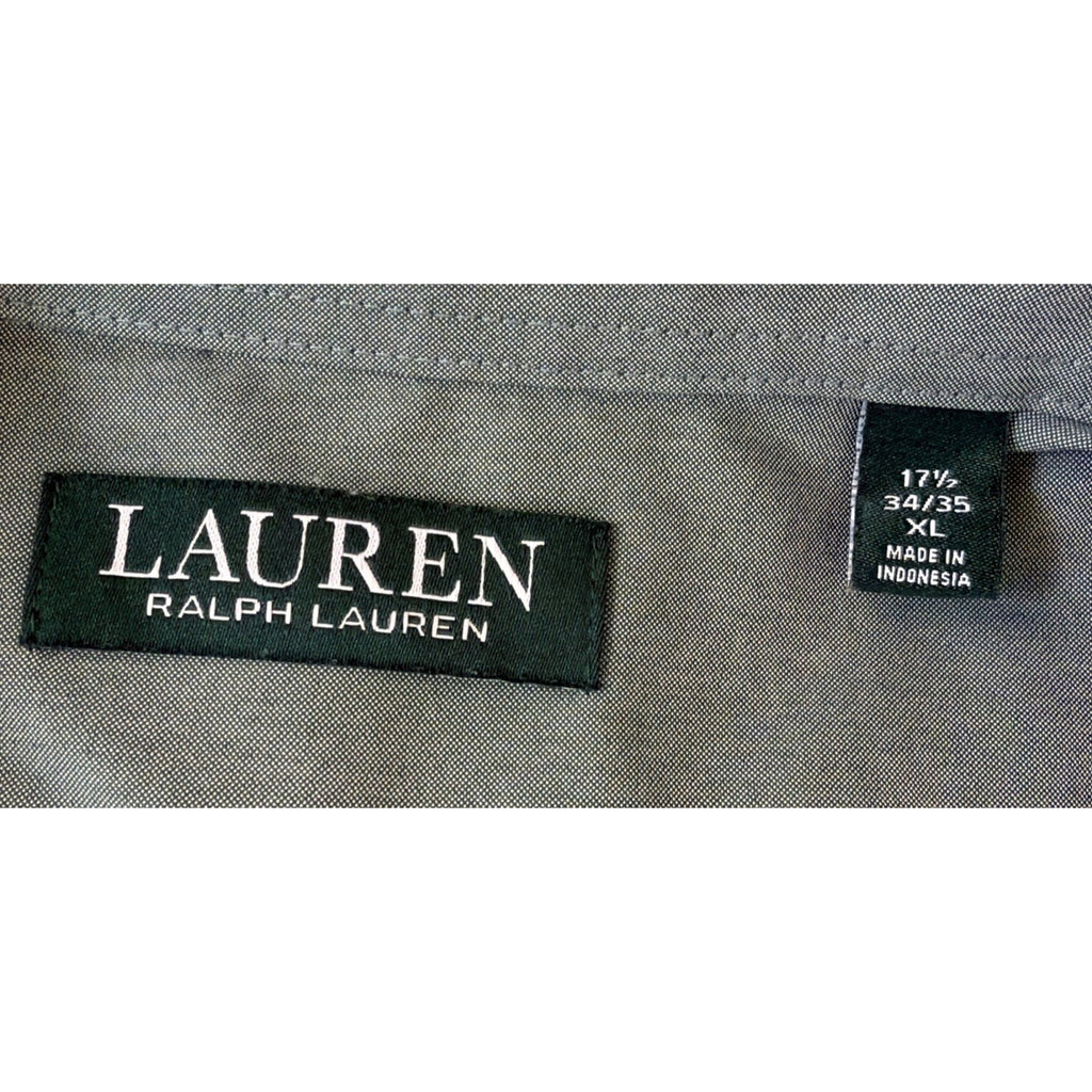 Lauren Ralph Lauren Shirt Mens 17.5 34/35 Non Iron Button Up Long Sleeve NWOT