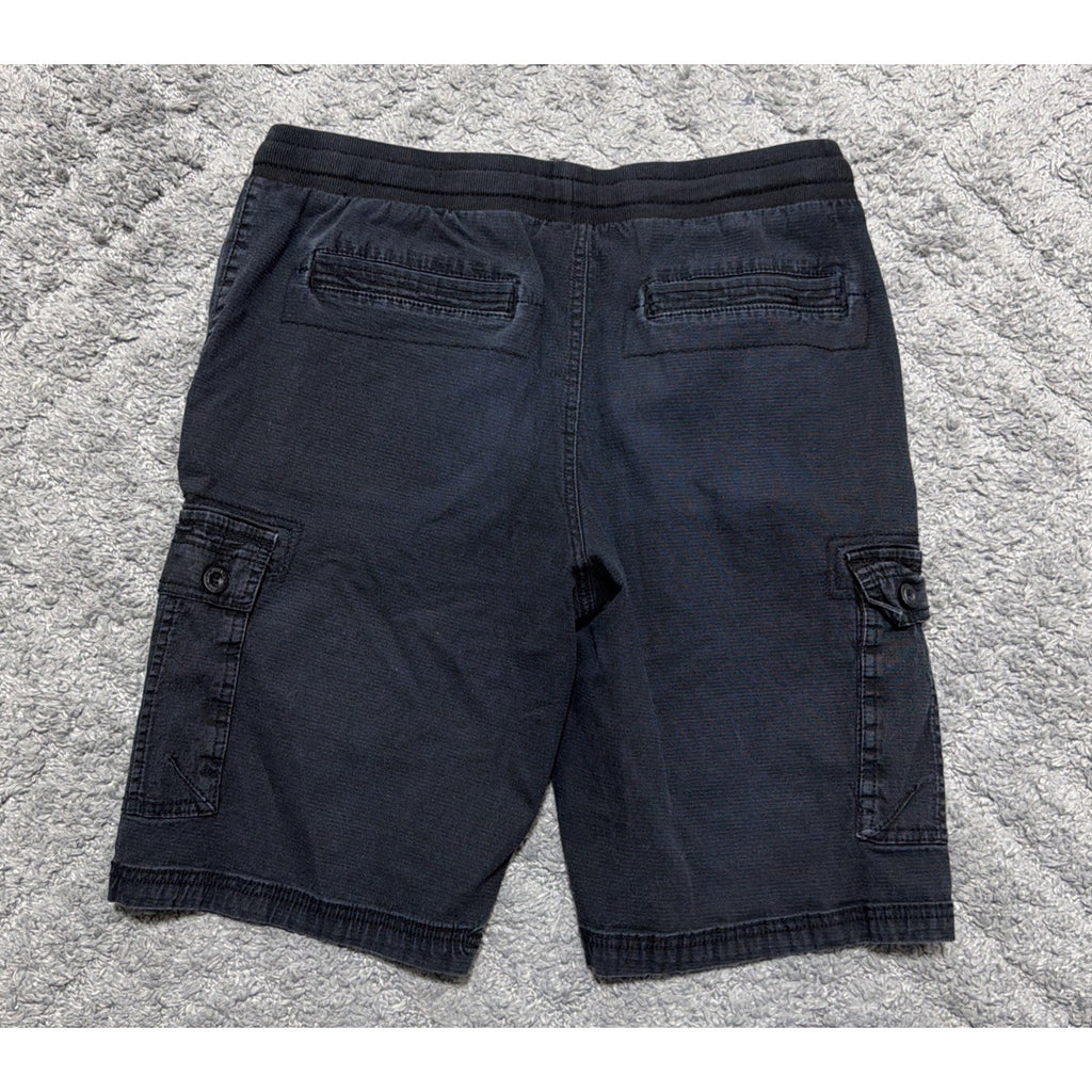 Airwalk Y2K Black Drawstring Cargo Shorts Skate Surf Size Small 30x10