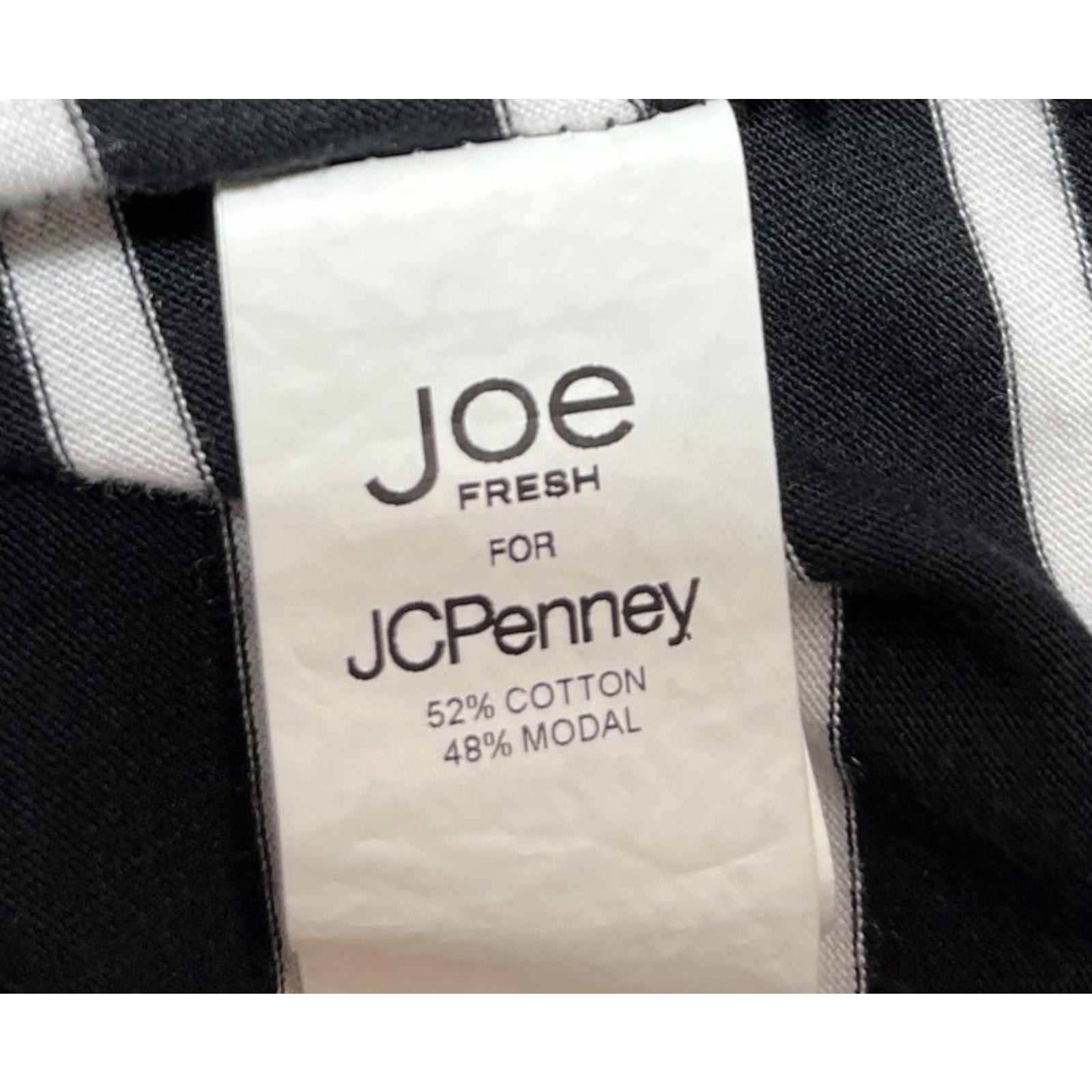 Joe Fresh dress, Black/white stripes, Size XL