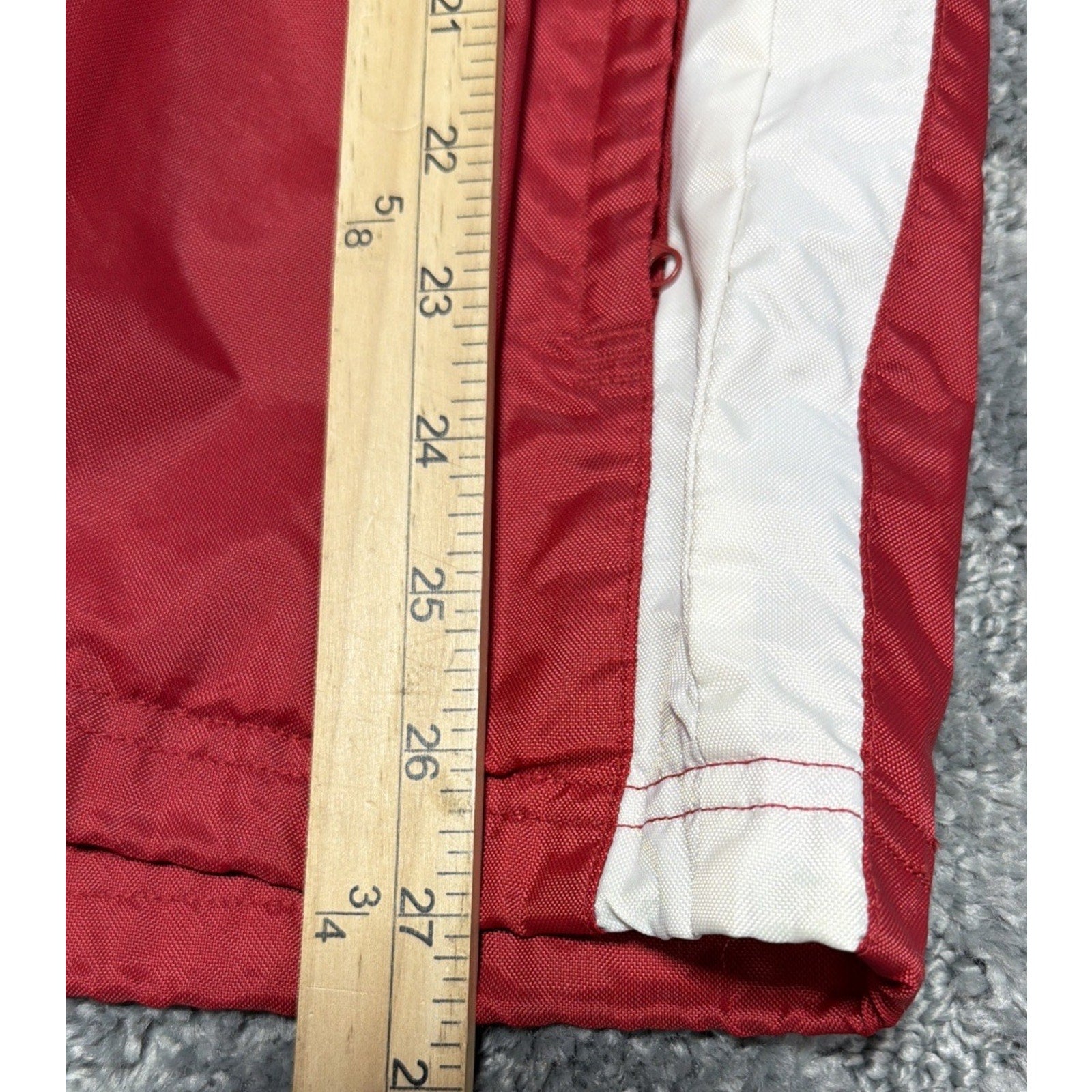 Vintage Nebraska Cornhuskers Jacket Men Small Red Adidas Windbreaker Full Zip