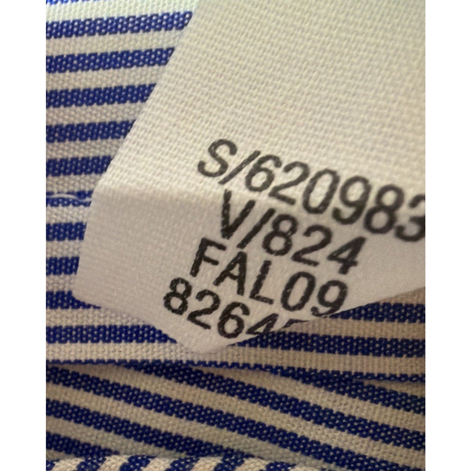 New GAP Women Fitted Blue & White Striped Button Up Shirt Long Sleeve NWT 2009