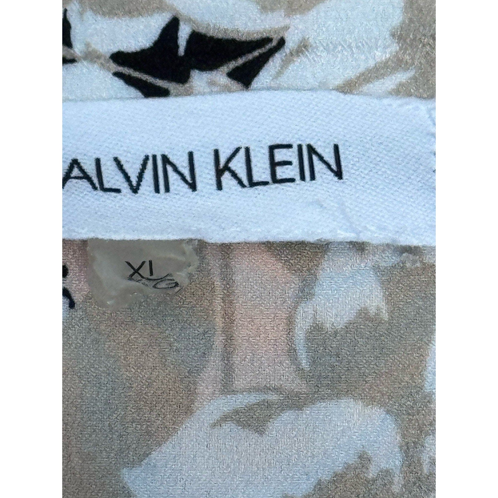 Calvin Klein Shirt Pink Floral Long Sleeve Button Up Blouse Women’s Size XL