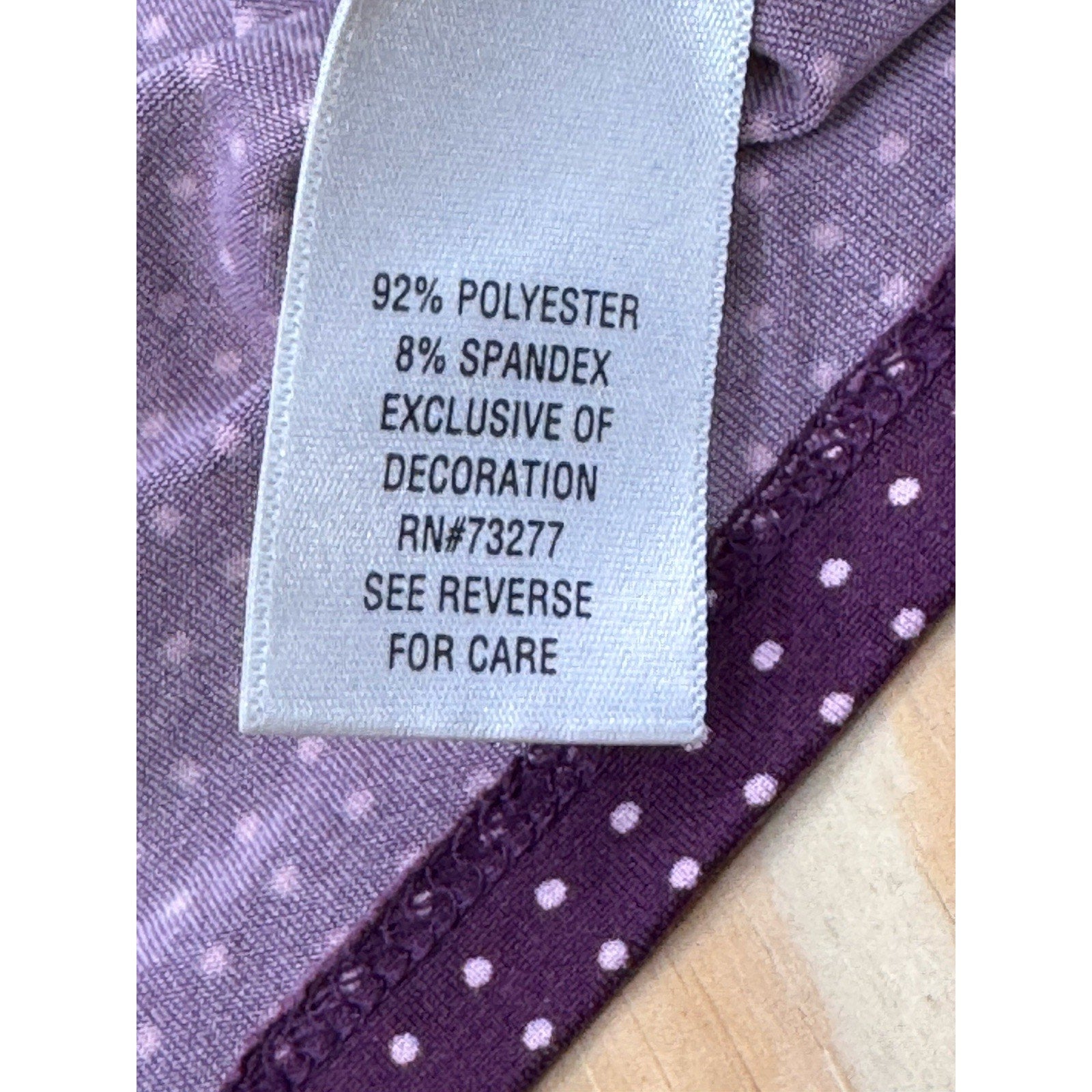 Apt. 9 Intimates Purple Polka Dot Chemise Nightgown Womens Large