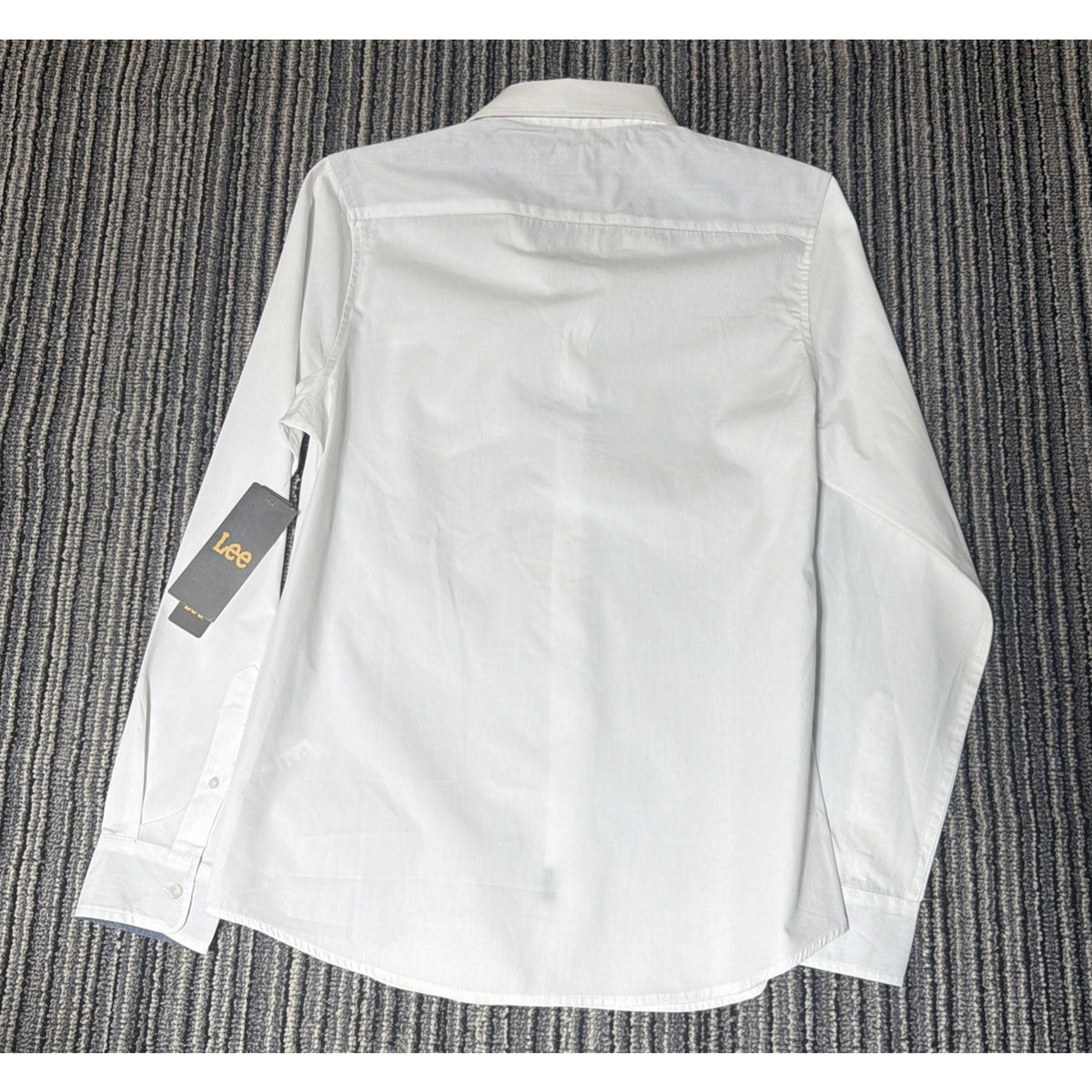 Lee Button Up Shirt Long Sleeve Men's Size Small White Regular Fit Soft NWT