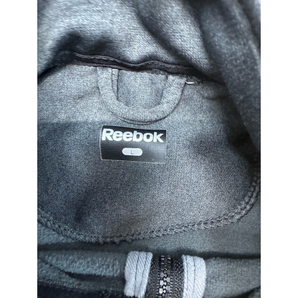 Reebok Mens Lightweight Jacket Black Large Zip Fleece Lined Jabezoo Industrial