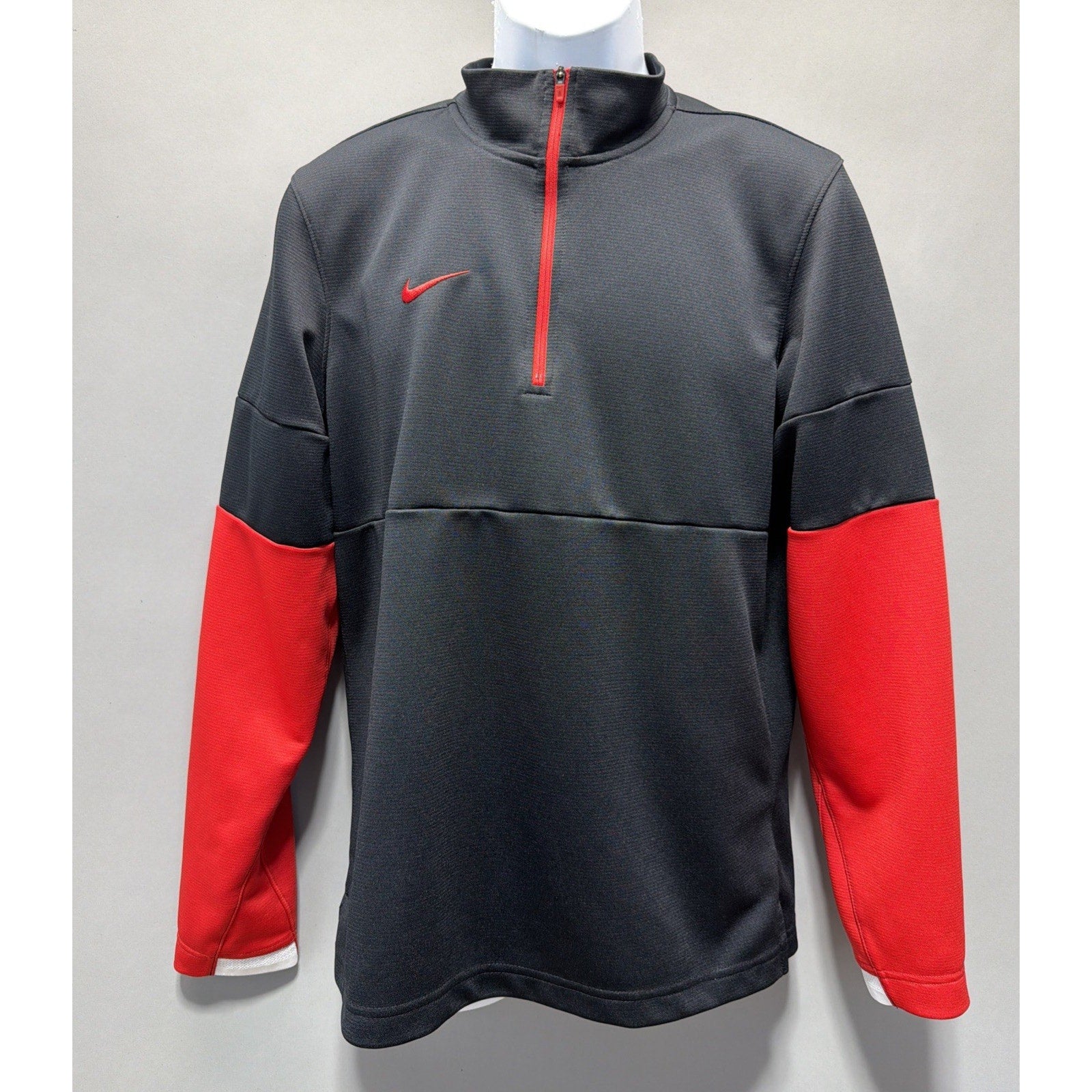 NIKE Team Activewear 1/4 ZIP Red/White/Black jacket CI4543-011 Men's Size small