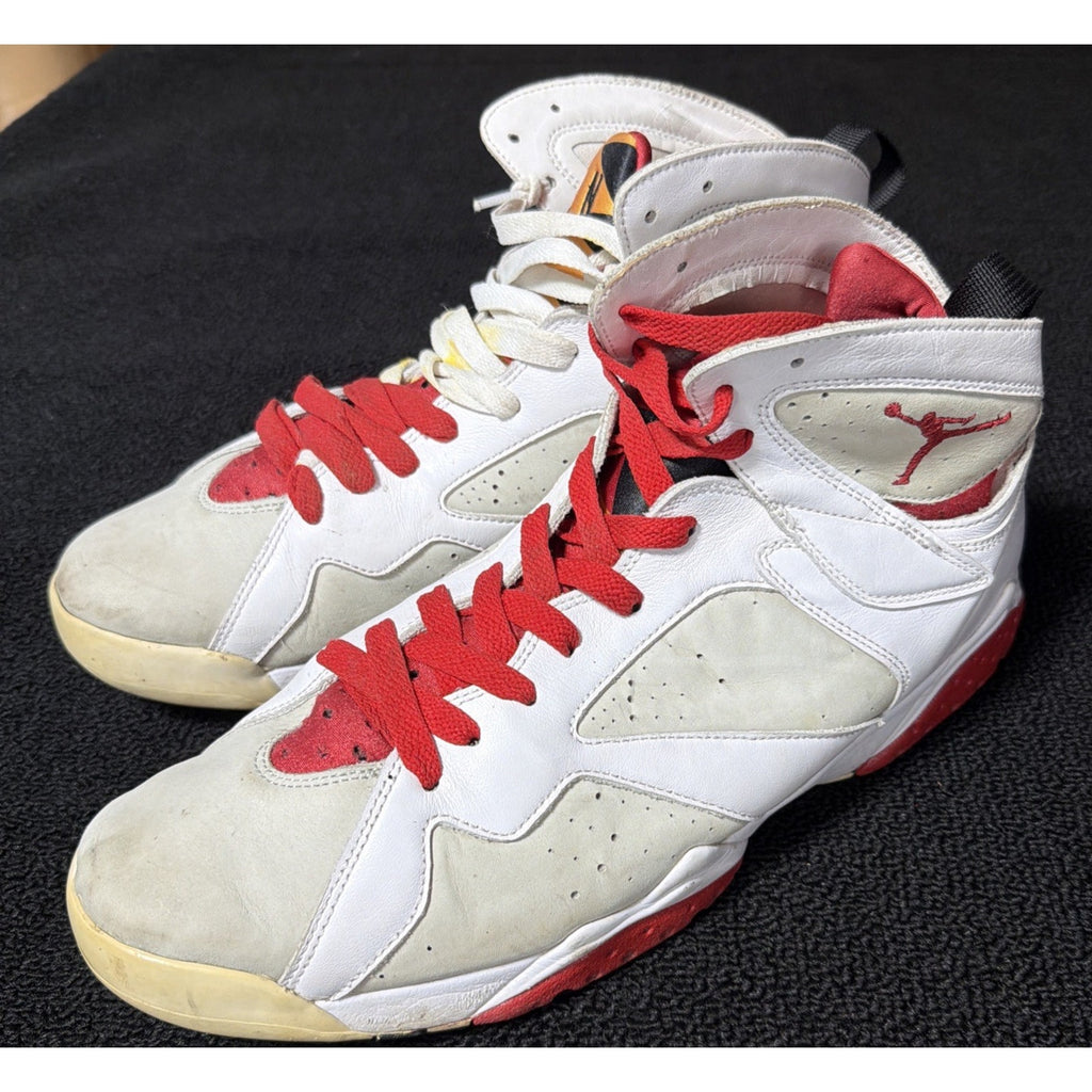 Jordan Air Jordan 7 Retro Hare White Red Geometric Sneaker 304775-125 Sz 13