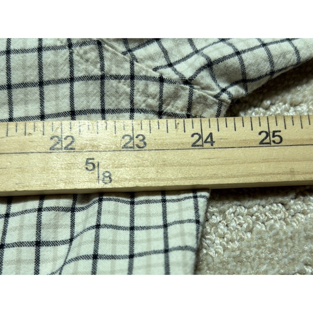 Ruff Hewn Men’s Short Sleeve Plaid Button Down Shirt Size Large Outdoors Casual