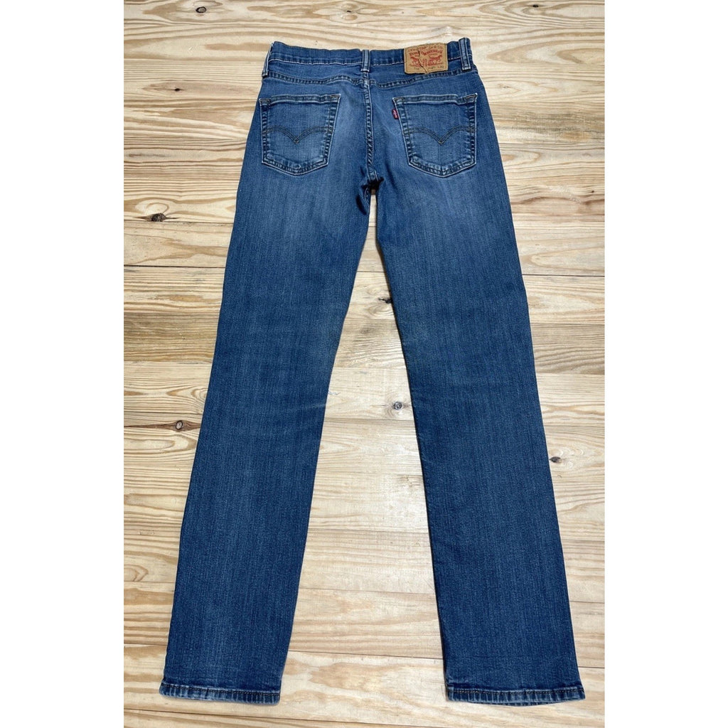 Levi's 514 Jeans Mens 29x32 Blue Straight Stretch Med Wash Faded Denim