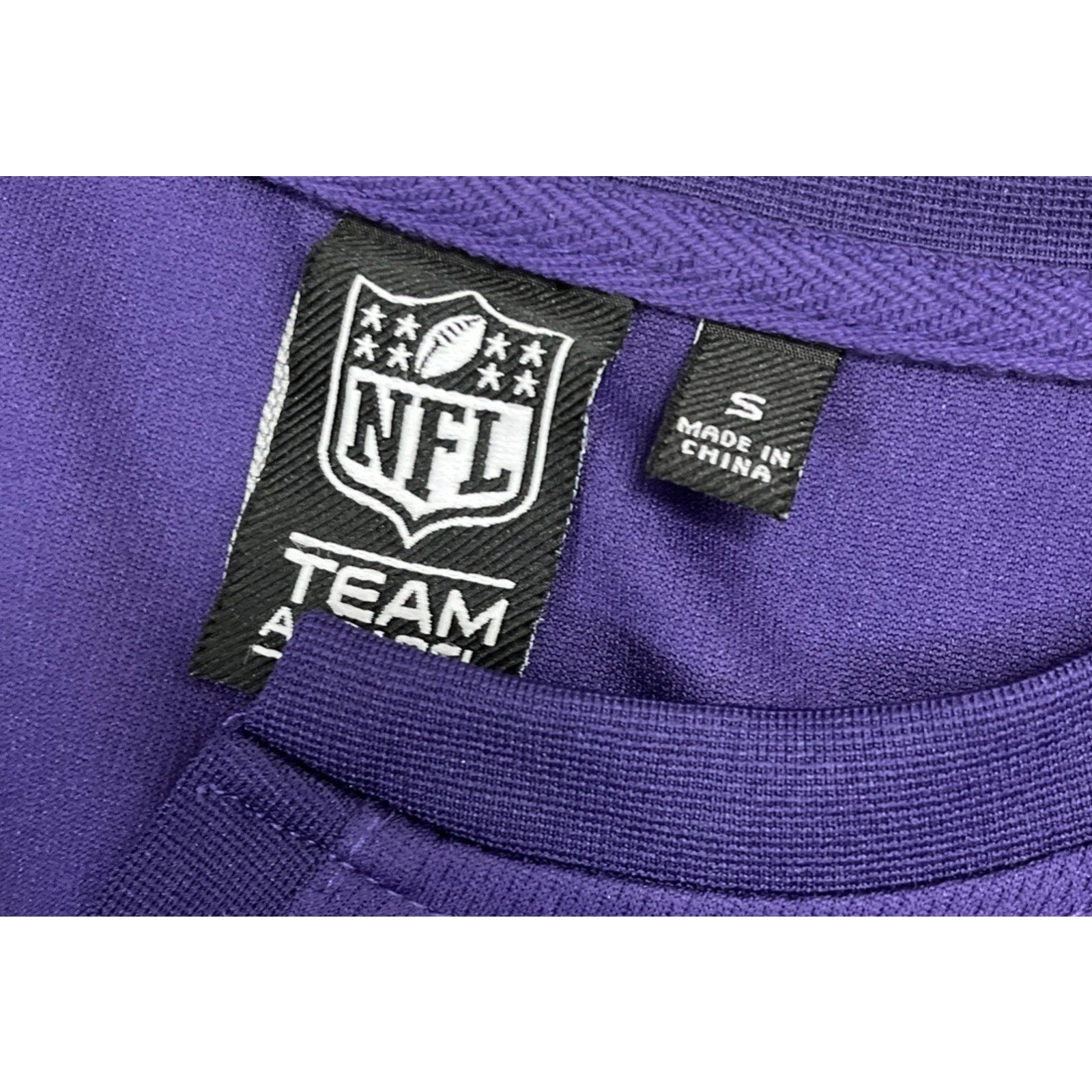 Baltimore Ravens NFL Teal Apparel Henley Short Sleeve Jersey Size Small