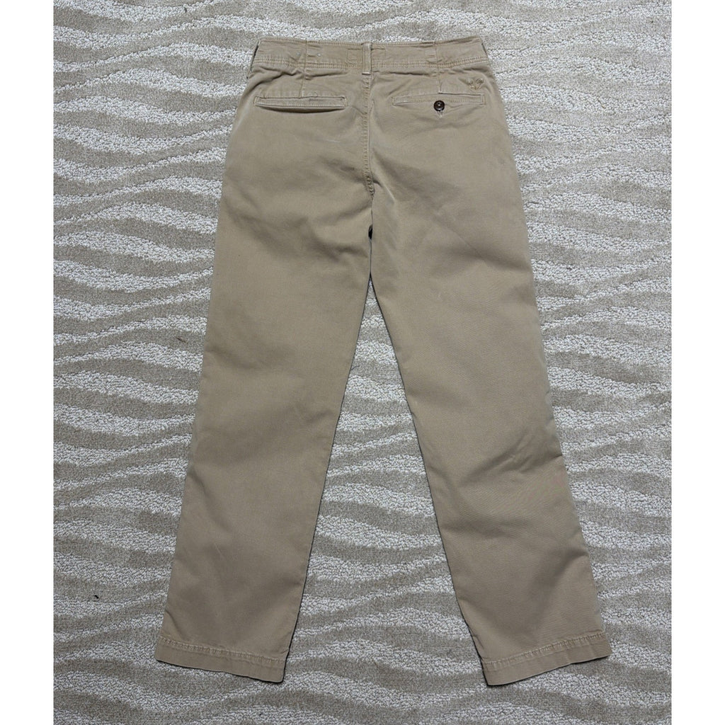 American Eagle Extreme Flex Relaxed Straight chino Pants Men's 26x27 beige
