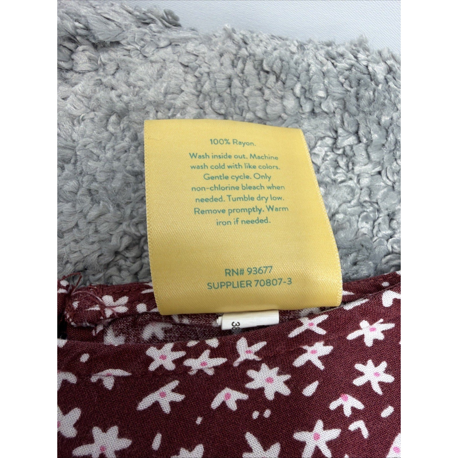 Thereabouts Womens Floral Pring Big Girl balloon sleeve Top Size 3XL 22.5