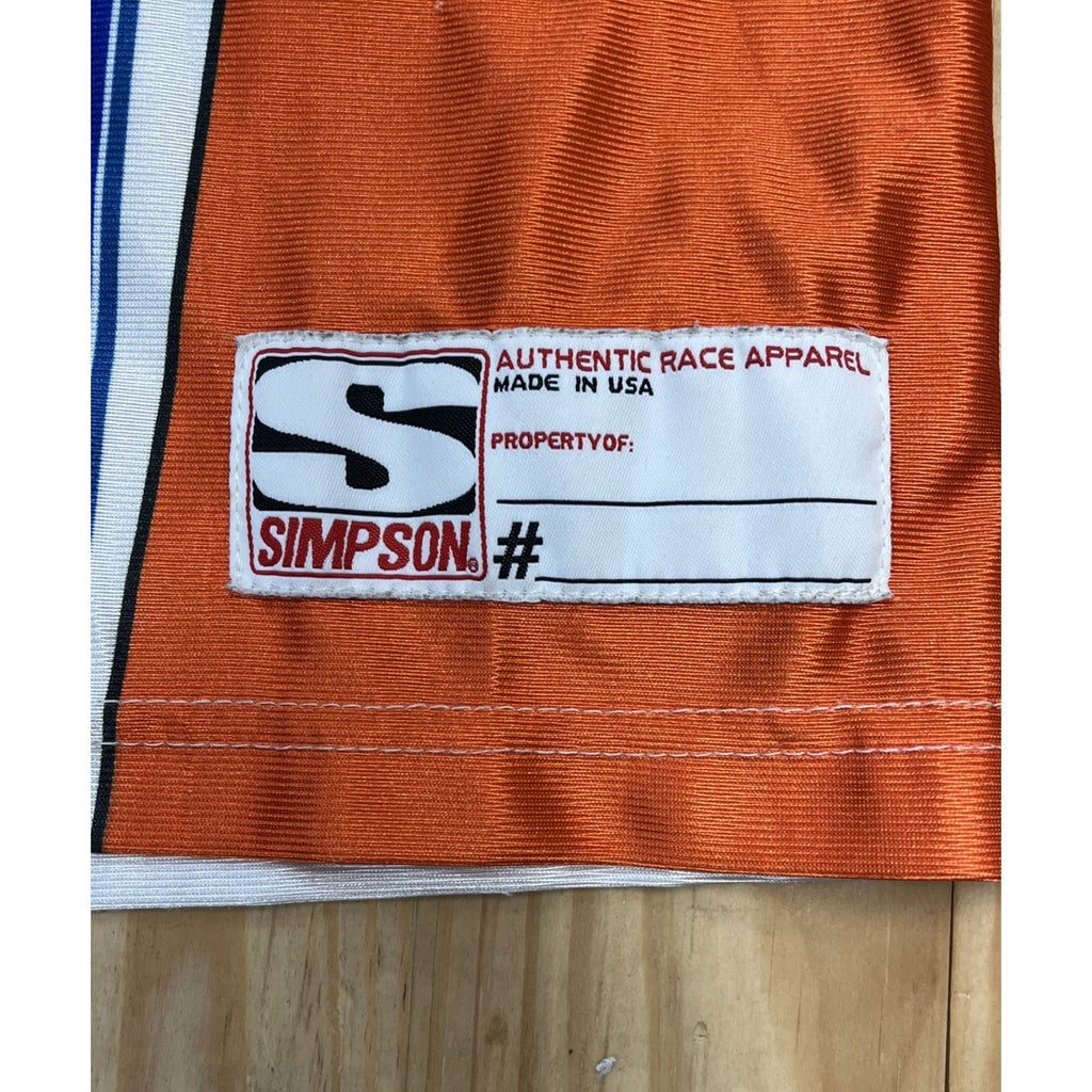 Simpson Motorcycle Racing Long Sleeve Jersey Shirt Youth Medium Made In USA