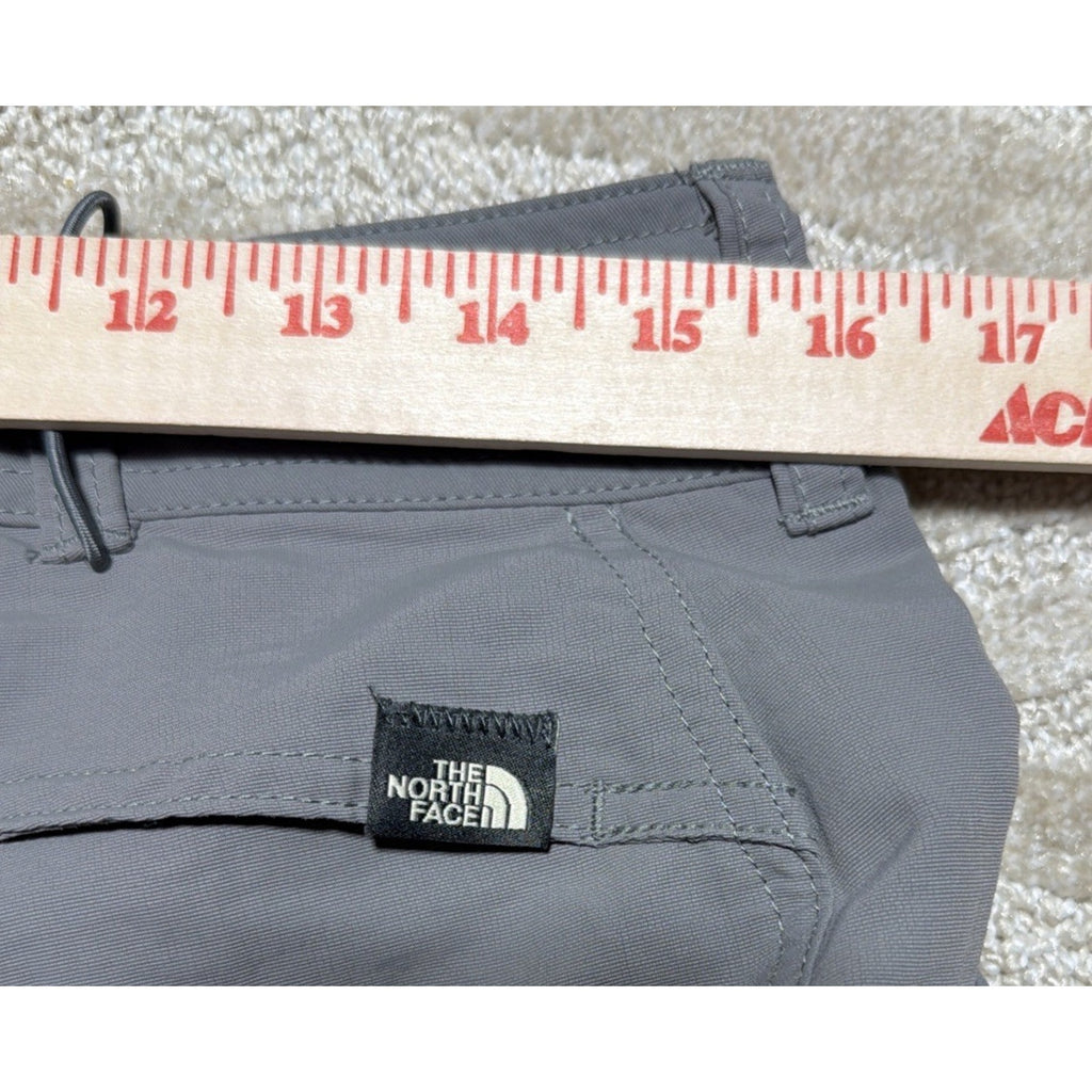 The North Face Hiking Pants Convertible Zip Off Shorts Gray Women's 8 Excellent