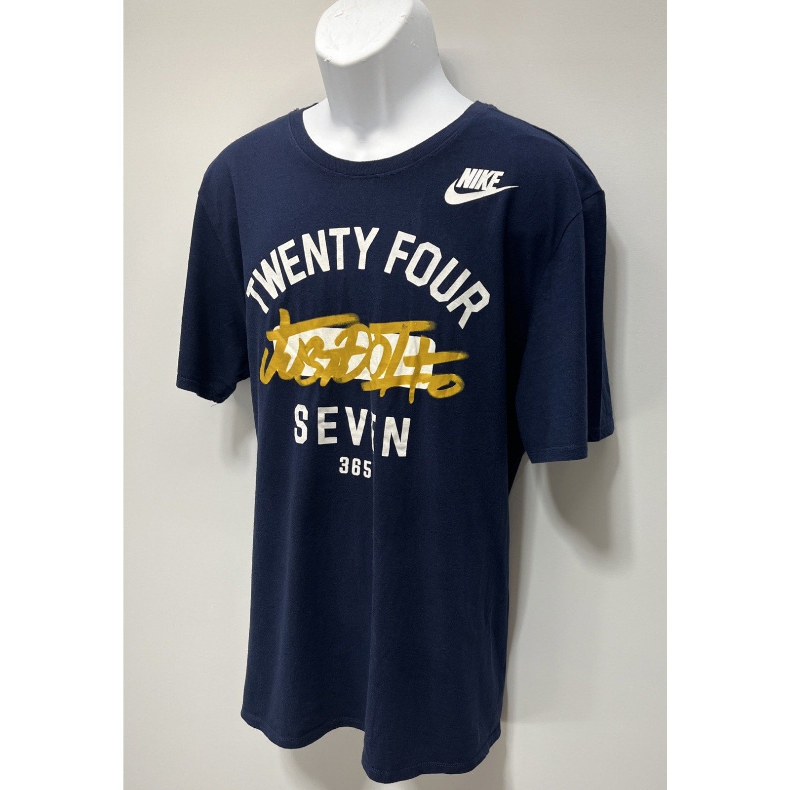 Nike Shirt Mens XL Blue 247 365 Just Do It Athletic Training Outdoors