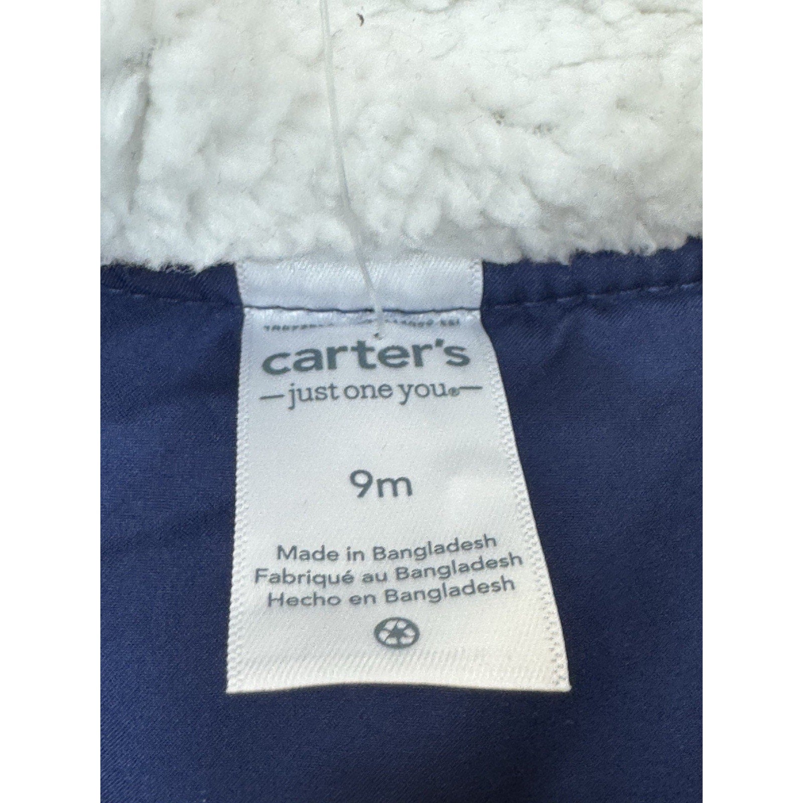 Carter's Baby Boy Blue Winter Puffy Vest Jacket With Jogger Pants Size 9 Months