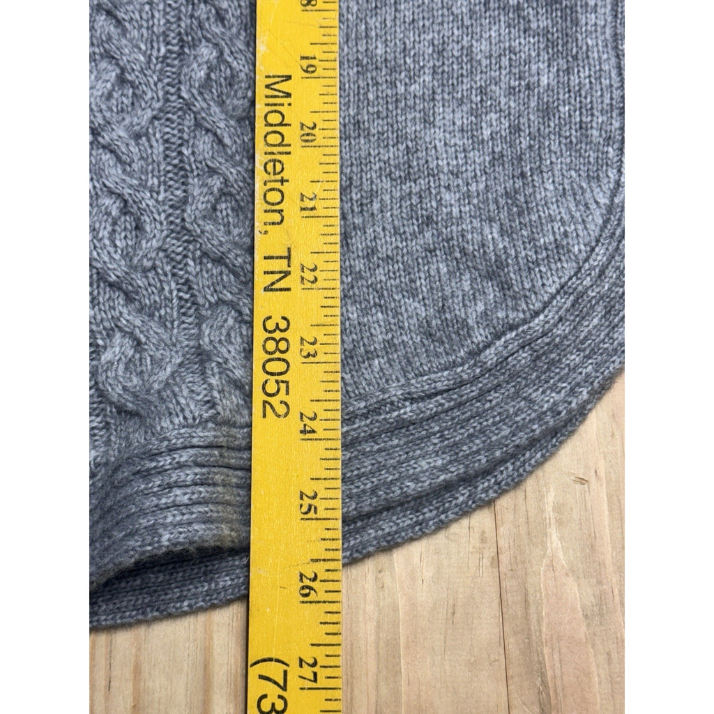 CROFT & BARROW Women’s Gray Slit Mock Neck Button Collar Size 1X